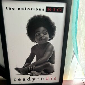 Biggie Smalls Poster with Black Frame